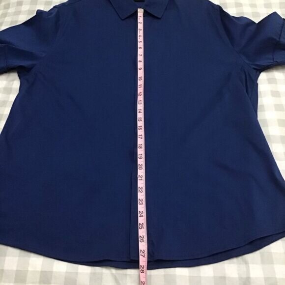 ANTHONY of London blue 100% cotton sleeveless button down shirt 3XL - Picture 11 of 14